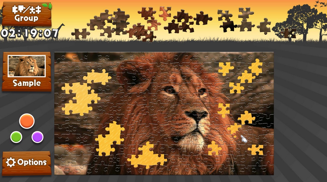 Wild Animals - Animated Jigsaws Demo 1.0 : Main window