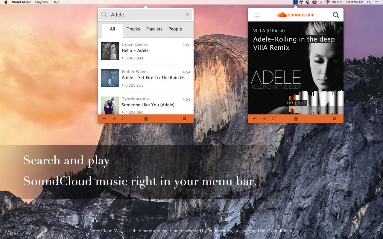 Cloud Music 2.1 : Main Window