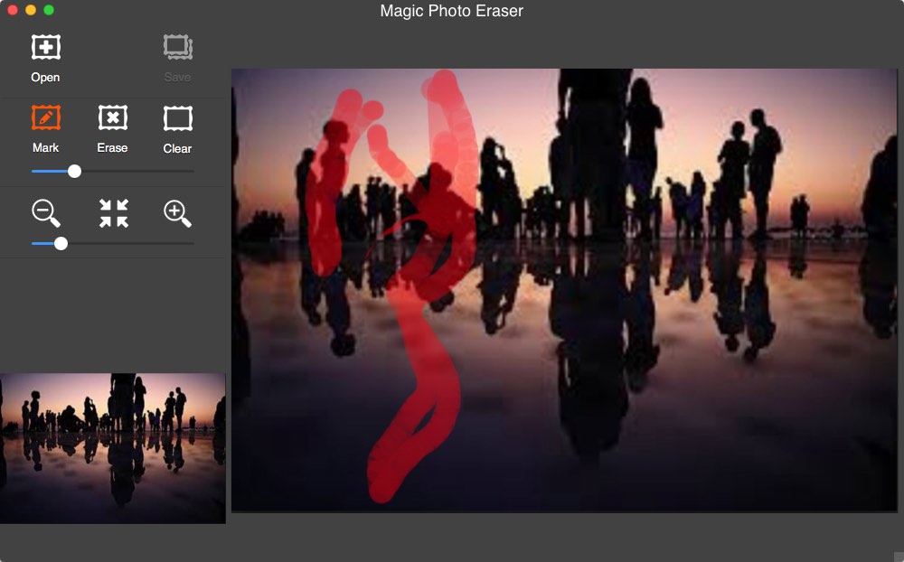 Magic Photo Eraser 1.6 : Mark Window