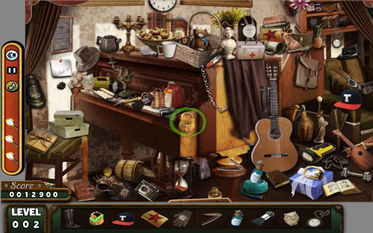 Hidden Objects - The Room - My Wallet - The Big House game 1.0 : Main Window