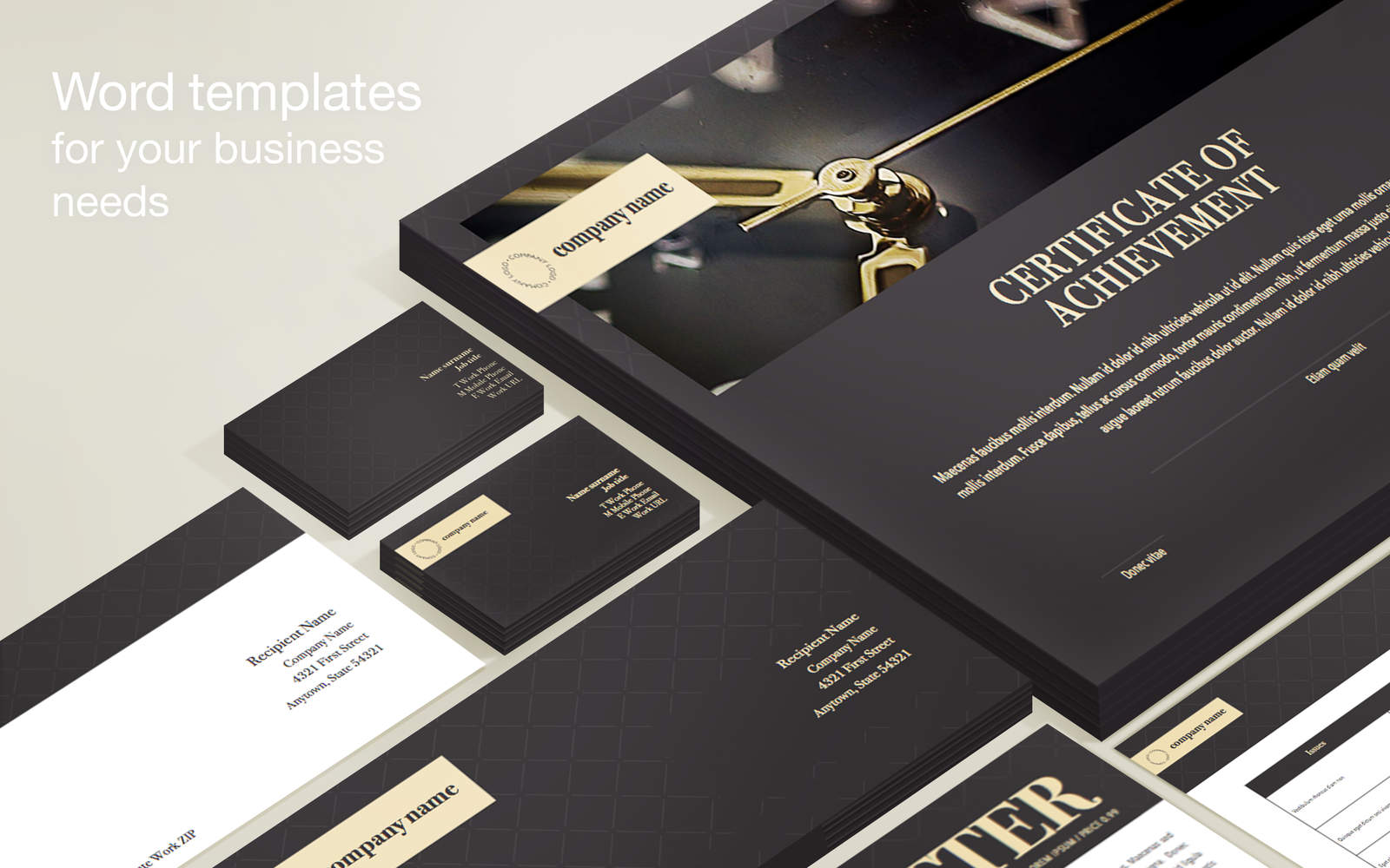 Corporate Templates - Business Stationery 3.1 : Main Window