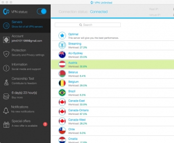 Selecting VPN Server