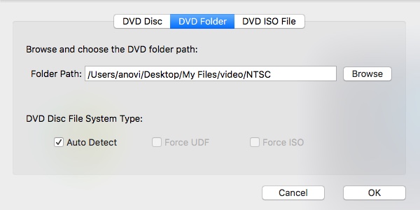 WinX DVD Ripper For Mac 5.5 : Importing DVD Folder