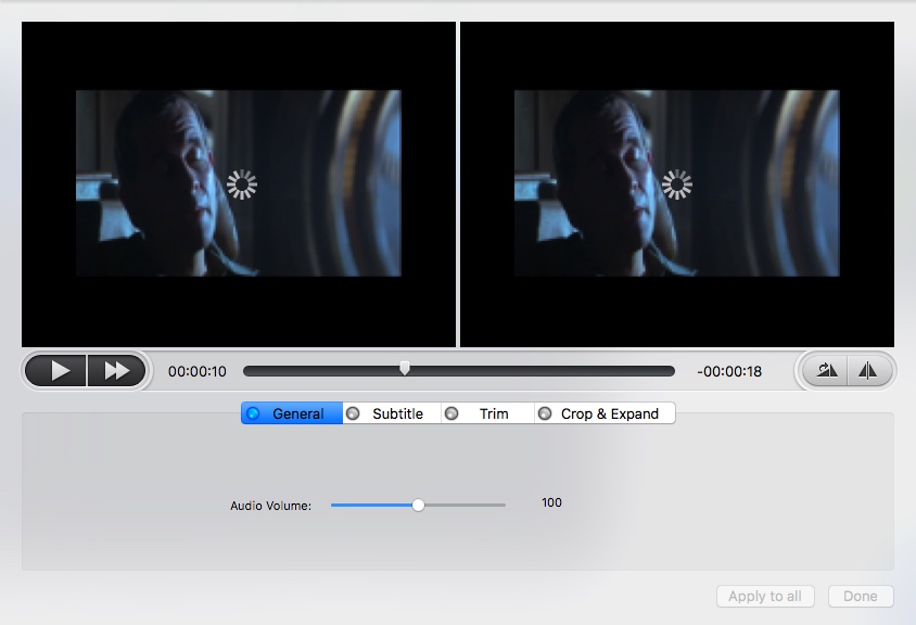 WinX DVD Ripper For Mac 5.5 : Editing Video