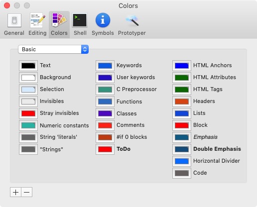Eddie 3.4 : Colors Preferences 