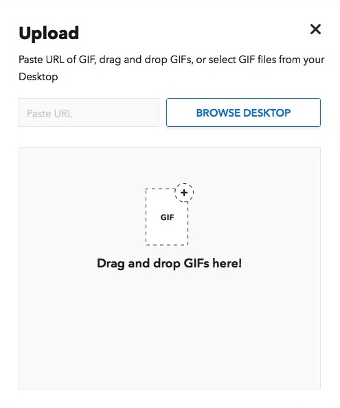 GIF Keyboard 2.0 : Upload Window