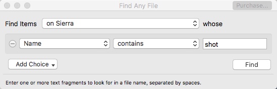 Find Any File 1.9 : Main Window