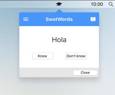 SwotWords 1.0 : Main window