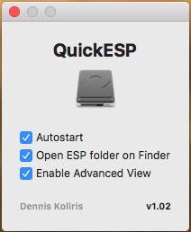 QuickESP 1.0 : Main window