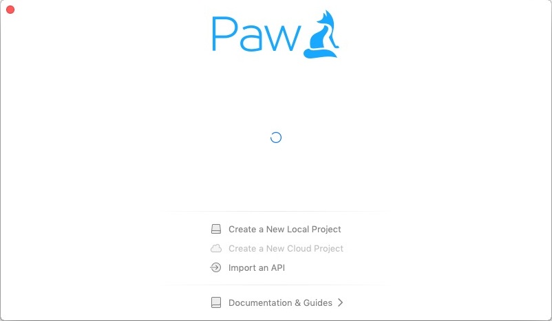 Paw HTTP Client 3.1 : Welcome Screen 