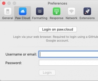 Paw Cloud Preferences