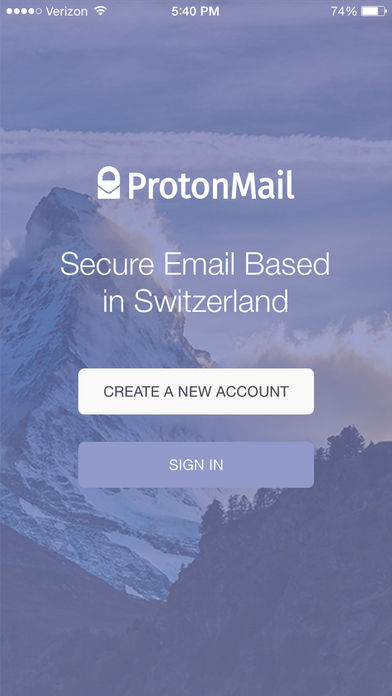 ProtonMail 1.6 : Main Window