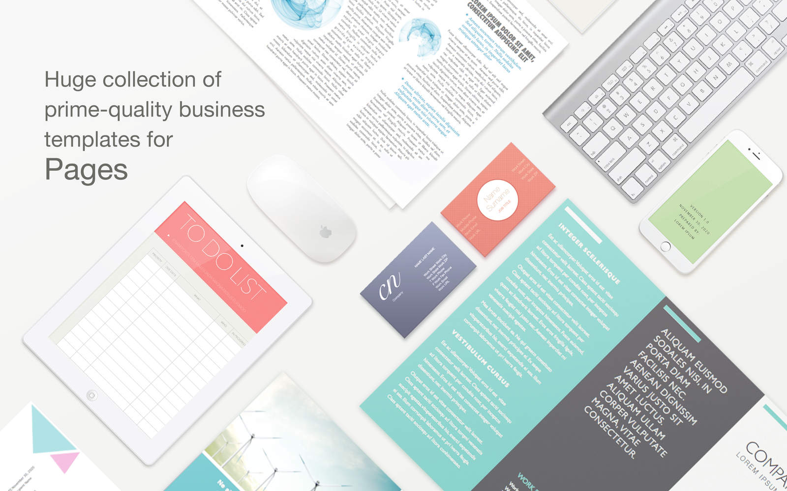 Business Template Lab - Templates for Pages 3.1 : Main Window