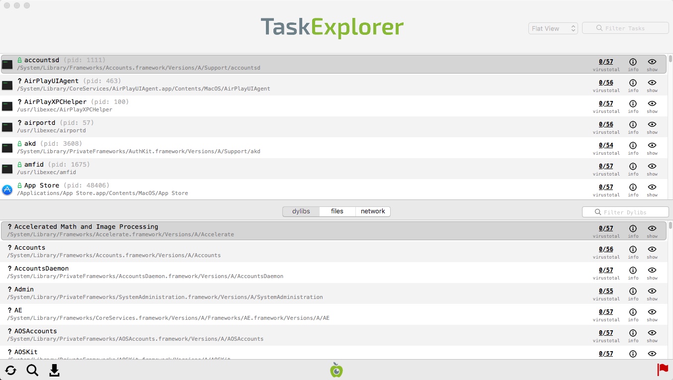 TaskExplorer 1.6 : Main Window