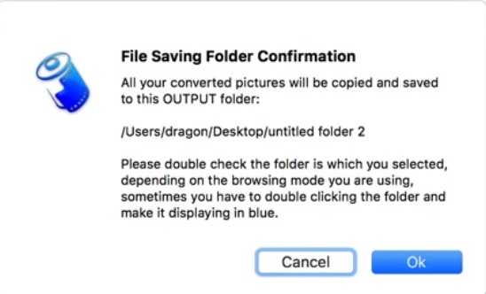batchCONVERTER 1.5 : Saving File Confirmation