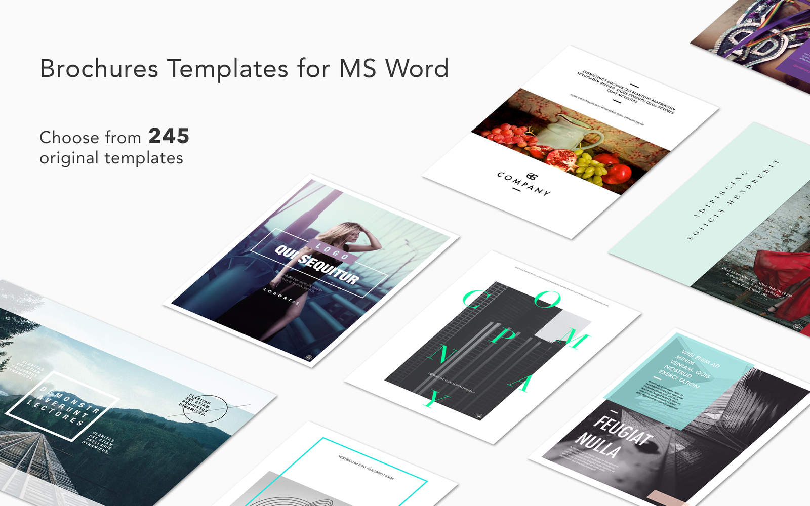 Brochures Templates for MS Word by GN 1.1 : Main Window
