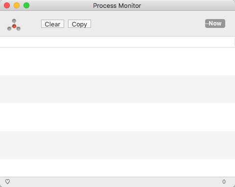 Process Monitor 1.1 : Main Window