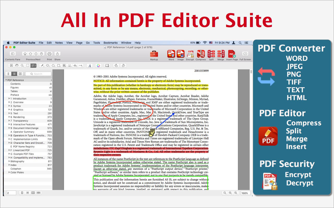 PDF Editor Suite 2.0 : Main Window
