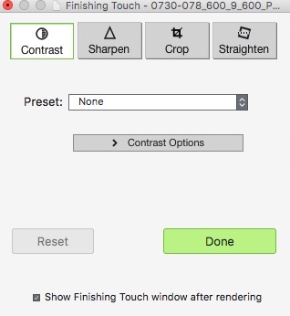 Photomatix Pro 6.0 : Finishing Touches Window