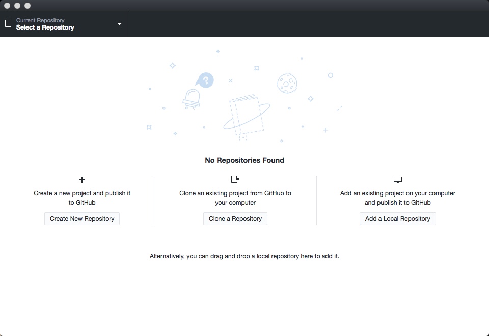 GitHub Desktop 0.5 beta : Main Window