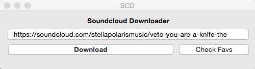 SoundCloud Downloader 2.8 : Main Window