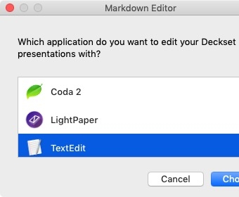 Select Markdown Editor