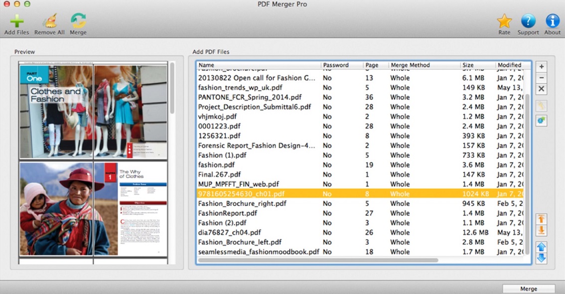 PDF Merger Pro 1.1 : Main Screen 2