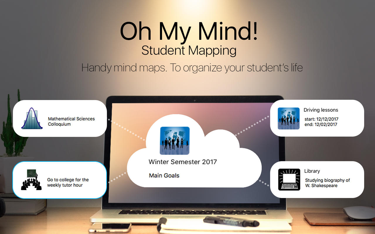 Oh My Mind! Student Mapping 3.1 : Main Window
