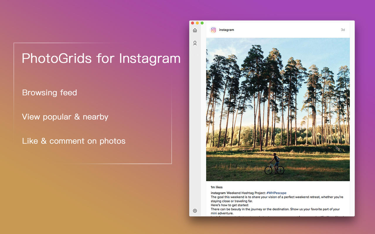 PhotoGrids for Instagram 1.5 : Main Window
