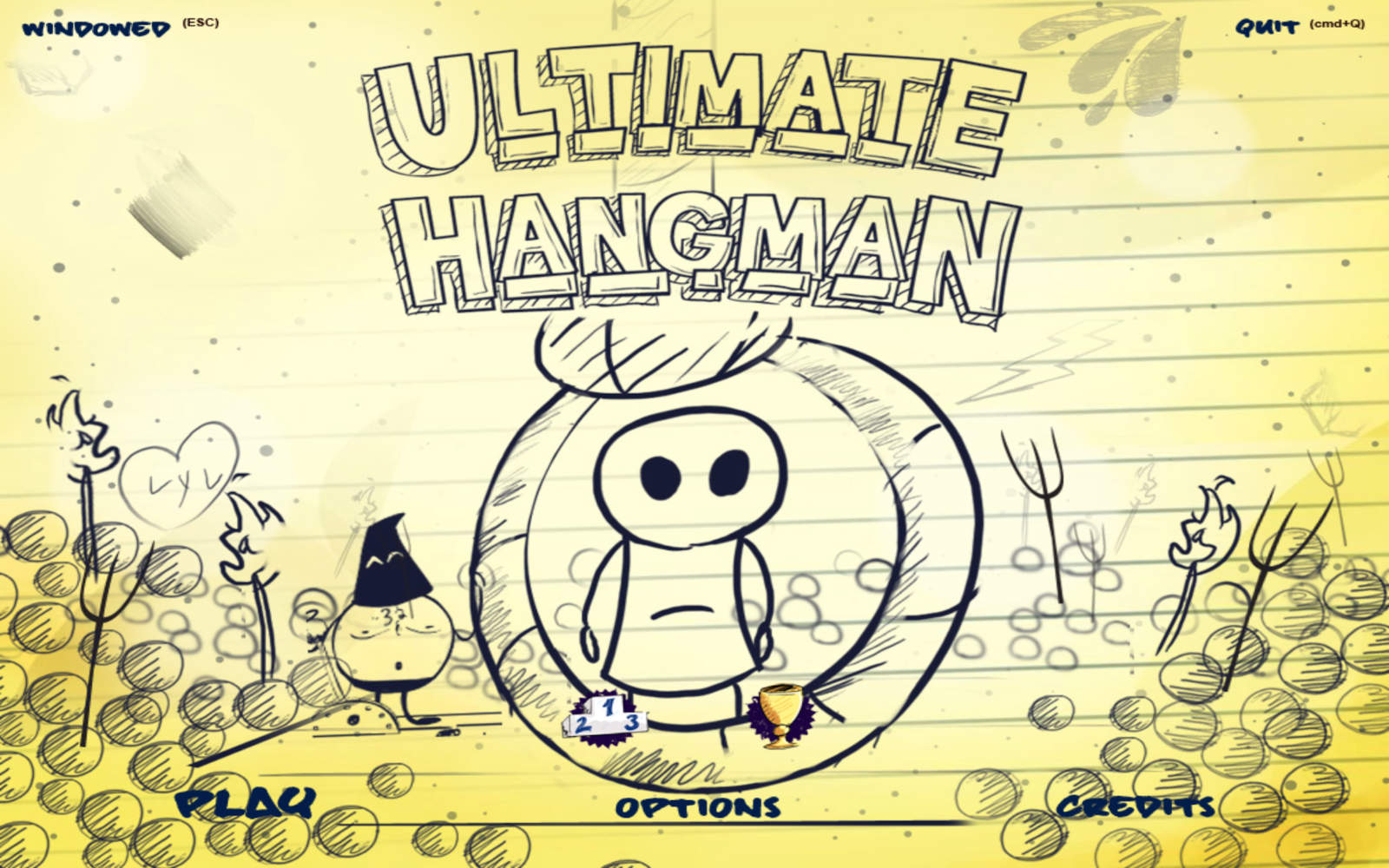 Doodle Hangman Go 1.0 : Main Window