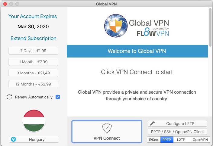 Global VPN 4.6 : Configure L2TP