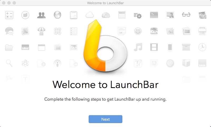 LaunchBar 6.9 : Welcome Window