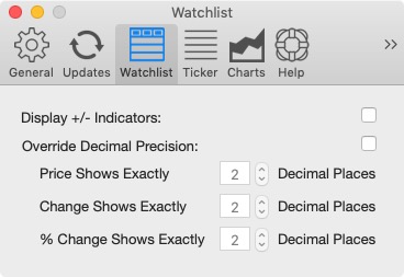 Stock + 3.8 : Watchlist Preferences