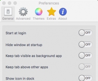 Preferences Window