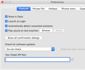Preferences Features