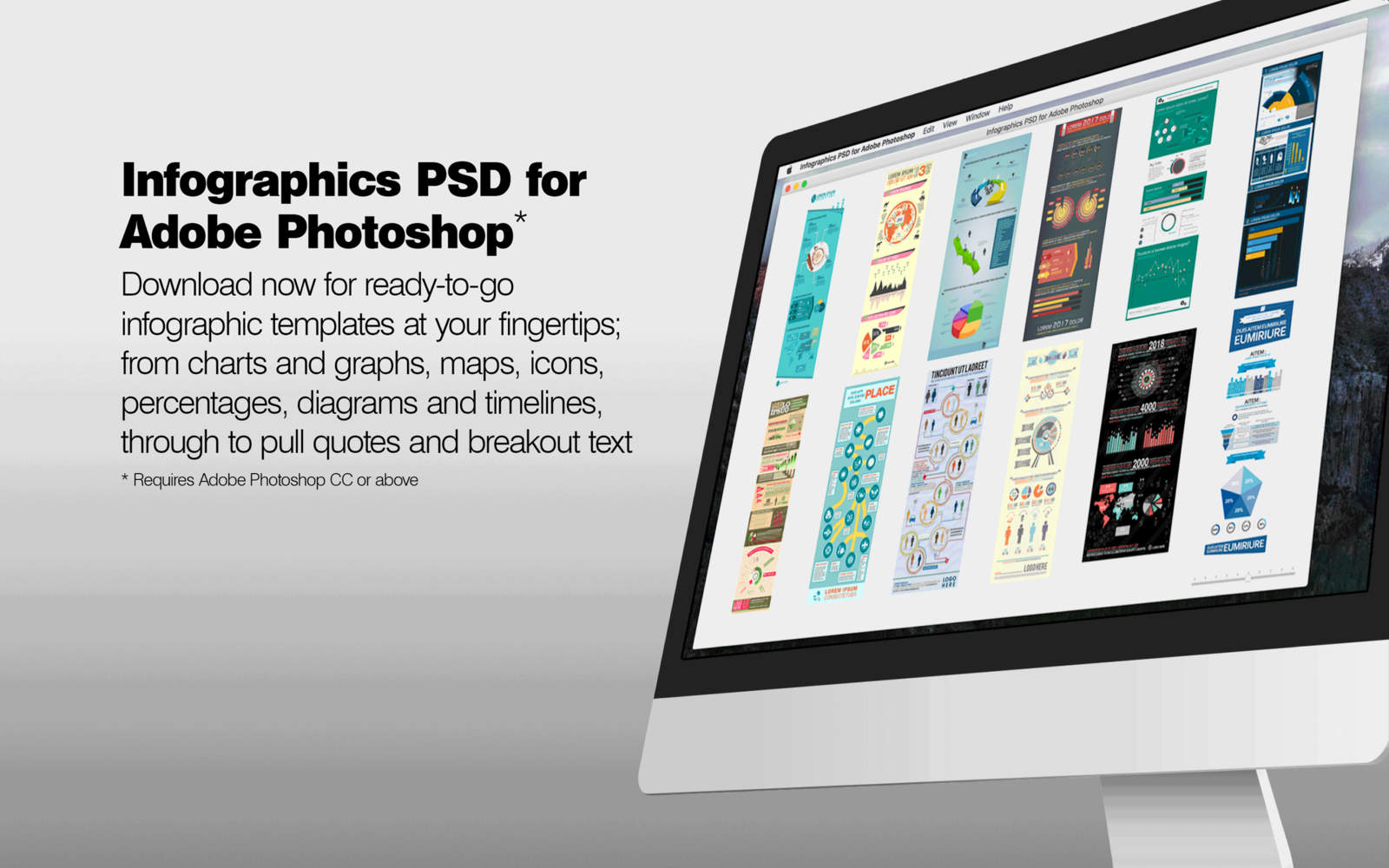 Infographics PSD for Adobe Photoshop 1.0 : Main Window