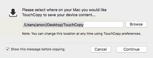 TouchCopy 16.1 : Transfering iOS File To Mac