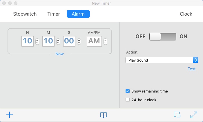 Apimac Timer 9.0 : Alarm Window