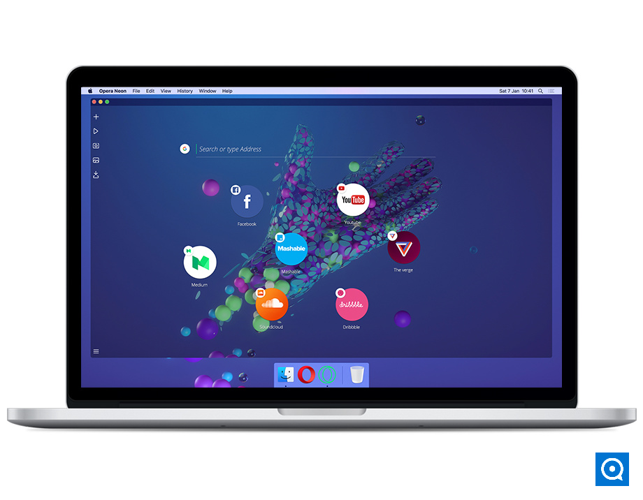 Opera Neon 1.0 beta : Opera Neon concept browser for Mac