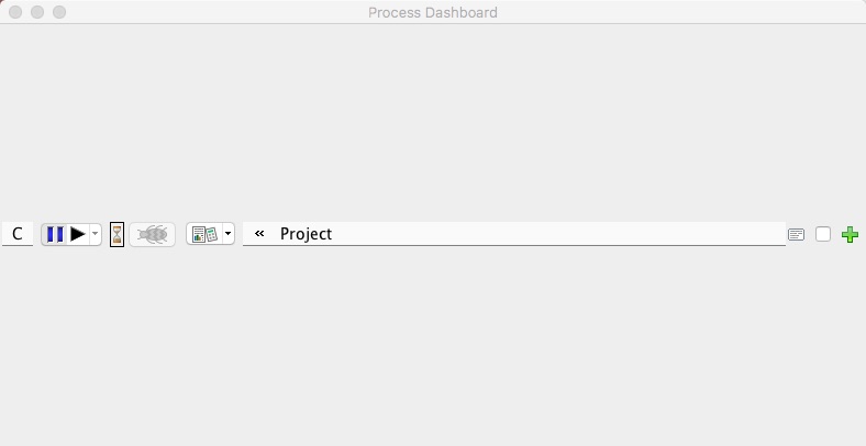 Software Process Dashboard 2.3 : Main window