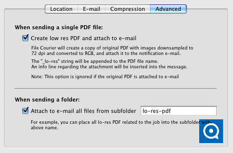 Deliver Express Basic : Ccreate lo-res PDF on the fly and attach files from subfolders