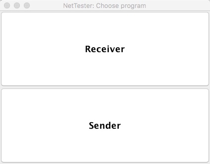 NetTest 1.0 : Main window