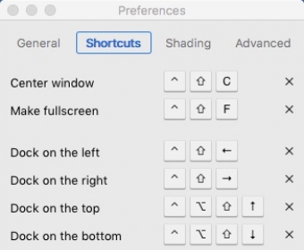 Configuring Shortcuts Settings