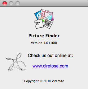 Picture Finder 1.0 : Program version