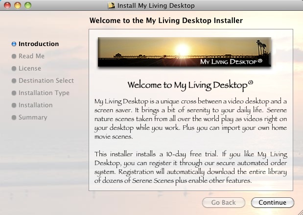 My Living Desktop : Installation