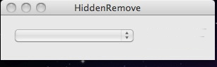 HiddenRemove 1.0 : Main window