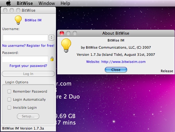 BitWise : Main window