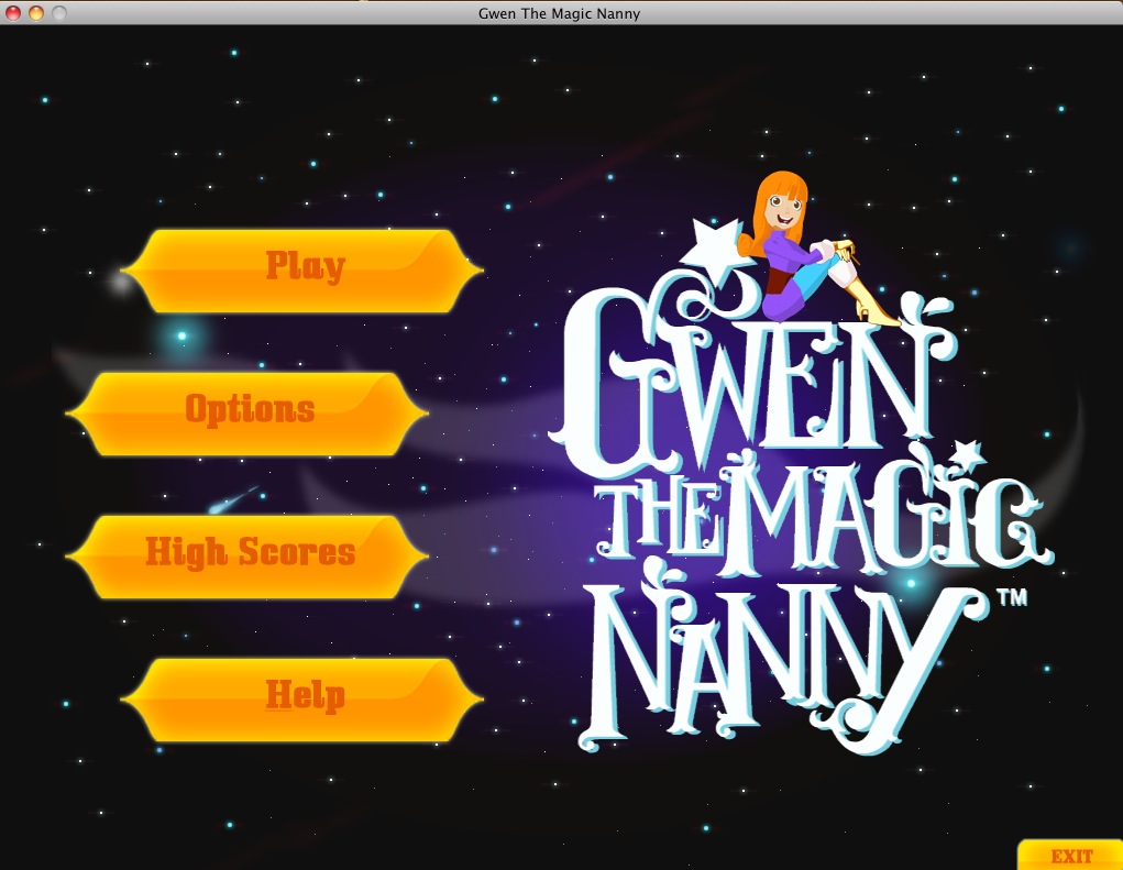 Gwen The Magic Nanny 2.0 : Main menu