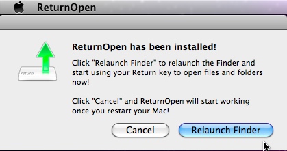 ReturnOpen 1.0 : Main window