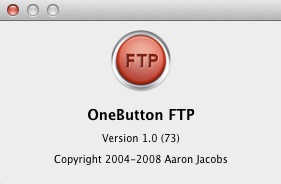 OneButton FTP 1.0 : About window